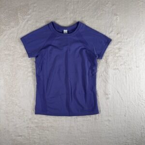 NWT DSG Girls Movement Seamless Tee Purple Short Sleeve Activewear Top Size M